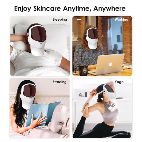 Led Light Therapy Mask Led Fack Mask Light Therapy for Face and Neck, 7 Modes Red Light Therapy Mask for Wonem & Men Rechageable Skin Care Mask for Home Use Working Travel Yoga in Saudi Arabia