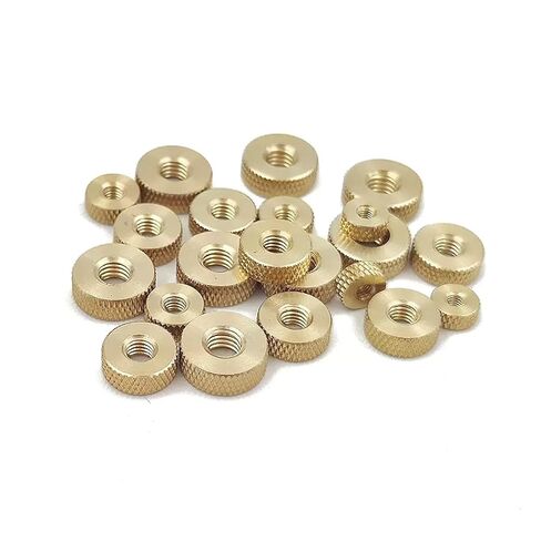 Knurled Hand Nut/Copper Round Nut Adjusting Anilox Nut M3-M6(3pcs M5X12X4.5) in Saudi Arabia