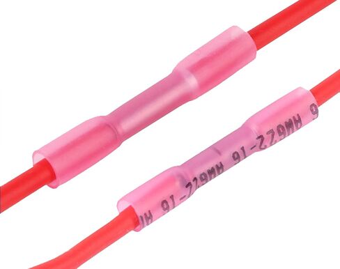 200Pcs 22-16 AWG Red Marine Grade Heat Shrink Butt Connectors – Waterproof Wire Splice Connectors – Tinned Copper, Adhesive Lined, Strong Crimps Butt Splice 22-16 in Saudi Arabia