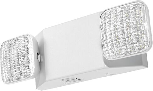 VEVOR 12 Pack Emergency Lights for Business, with Battery Backup, Commercial LED Emergency Exit Lighting Fixtures, AC 120/277V, with Two Square Head Adjustable, 90-Minute Backup, for Business, White in Saudi Arabia