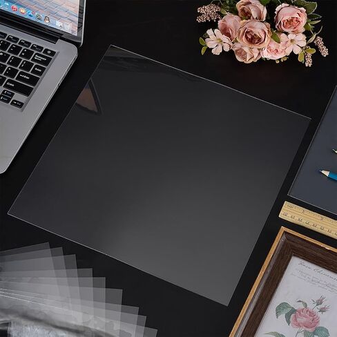 12 قطعة من ألواح بلاستيكية شفافة من FINGERINSPIRE، مقاس 12 × 12 بوصة، ألواح رقيقة مرنة وخفيفة الوزن من PET، أوراق رقيقة مربعة شفافة للمشروعات اليدوية اليدوية/إطار الصورة/الدعوات/إطارات الملصقات in Saudi Arabia