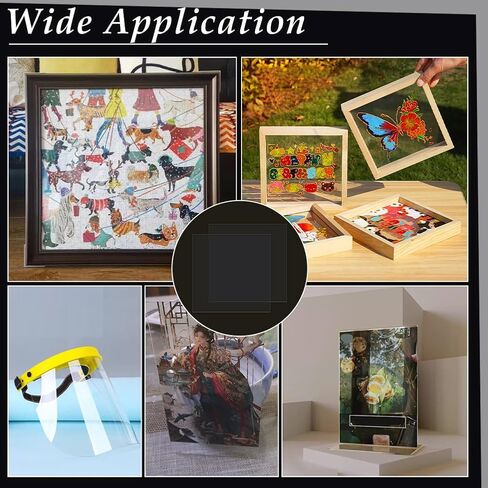 12 قطعة من ألواح بلاستيكية شفافة من FINGERINSPIRE، مقاس 12 × 12 بوصة، ألواح رقيقة مرنة وخفيفة الوزن من PET، أوراق رقيقة مربعة شفافة للمشروعات اليدوية اليدوية/إطار الصورة/الدعوات/إطارات الملصقات in Saudi Arabia