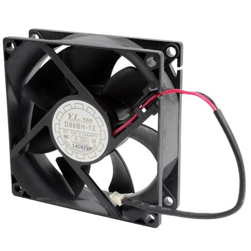 D80BH-12 8 سم 80 مم مروحة 80 × 80 × 25 مم DC12V 0.18A 2pin مروحة تبريد لهيكل الكمبيوتر مزود الطاقة in Saudi Arabia