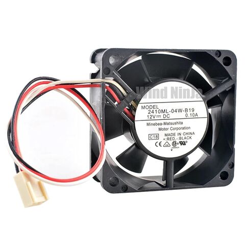 2410ML-04W-B19 6 سنتيمتر 60 مللي متر مروحة 60x60x25 مللي متر DC12V 0.10A 3pin مروحة تبريد هادئة لهيكل وحدة المعالجة المركزية مصدر الطاقة in Saudi Arabia