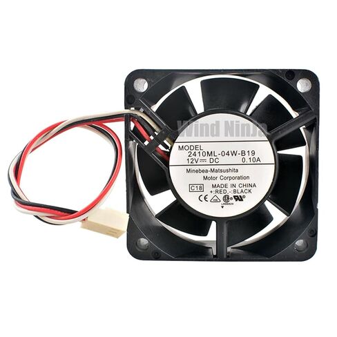 2410ML-04W-B19 6 سنتيمتر 60 مللي متر مروحة 60x60x25 مللي متر DC12V 0.10A 3pin مروحة تبريد هادئة لهيكل وحدة المعالجة المركزية مصدر الطاقة in Saudi Arabia