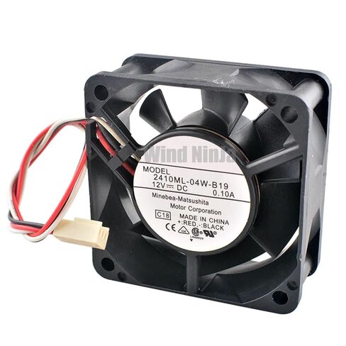 2410ML-04W-B19 6 سنتيمتر 60 مللي متر مروحة 60x60x25 مللي متر DC12V 0.10A 3pin مروحة تبريد هادئة لهيكل وحدة المعالجة المركزية مصدر الطاقة in Saudi Arabia