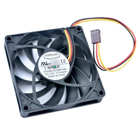 R128015BL 8 سنتيمتر 80 مللي متر مروحة 80x80x15 مللي متر 8015 DC12V 0.19A 3 خطوط RPM مراقبة مروحة التبريد لوحدة المعالجة المركزية in Saudi Arabia