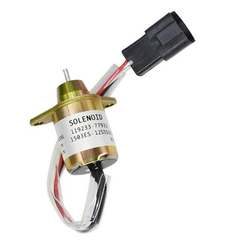 الملف اللولبي لإيقاف الوقود YM119233-77932 11923377932 متوافق مع المحرك 2D70E-5S-BA 3D76E-5N-BA 3D76E-6 3D78AE-3A in Saudi Arabia