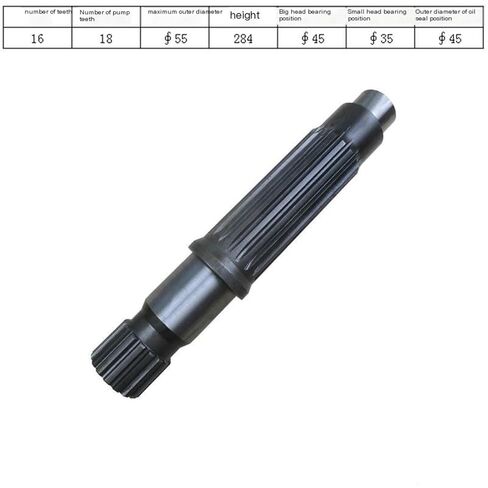 Suitable for 930E, 933E, 933D, 936LC Excavator Travel Motor Pump Shaft/Motor Shaft 16/18 Teeth in Saudi Arabia