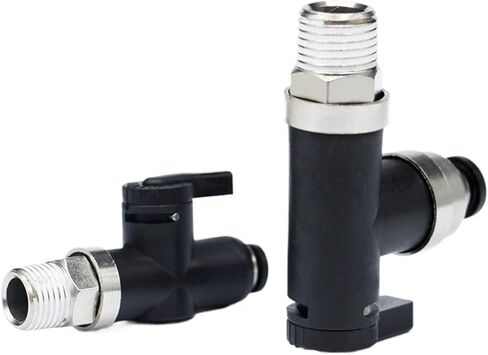 Pneumatic Shut-Off Ball Valve Bvcs/Bvl/Bvce4 Switch Hand-Threaded Air Pipe Connector Quick Plugs-In 2Pcs ﻿(BVG6-4) in Saudi Arabia