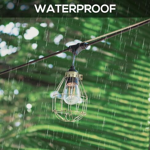 POPETPOP 6 قطع من أغطية المصابيح المعدنية العتيقة على شكل قفص معلق لمبات الإضاءة الصناعية لتزيين المنزل والمقهى مقاس 5.51 × 3.94 بوصة in Saudi Arabia