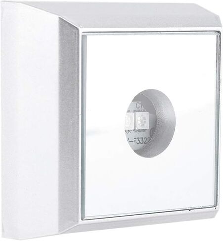 Square LED Lamp Base Stand Holder, Mirrored Display Base with Colored Lights for Crystal Art Glass Acrylic 3D Statue Jewelry Display (White Light) in Saudi Arabia