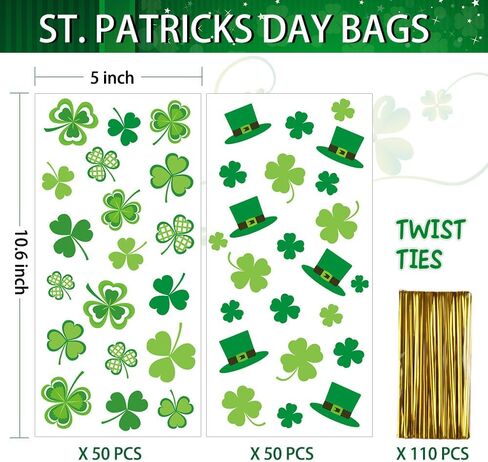 أكياس علاج السيلوفان لعيد الميلاد من AREOK مع ربطات عنق، أكياس حلوى جودي للوجبات الخفيفة - 100 قطعة من البلاستيك الشفاف لعيد الميلاد من السيلوفان هدية كوكي جودي حقيبة طعام للحفلات وحقائب للحلوى، حقيبة حلوى للعطلات in Kuwait