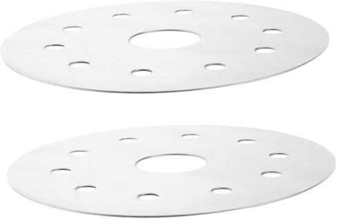Mobestech 2pcs Stainless Steel Heat Diffuser Plate for Gas Electric Stoves Efficient Thermal Conductive Cooking Sheet for Pots Pans Compact Design for Easy Storage in Saudi Arabia