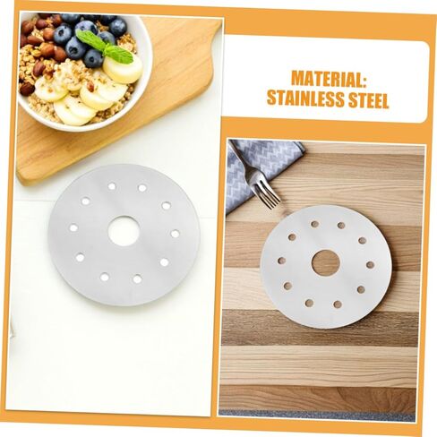 Mobestech 2pcs Stainless Steel Heat Diffuser Plate for Gas Electric Stoves Efficient Thermal Conductive Cooking Sheet for Pots Pans Compact Design for Easy Storage in Saudi Arabia