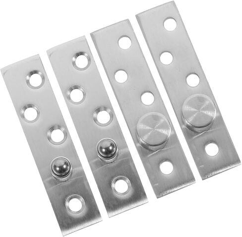 Didiseaon 2 Pairs Stainless Degree Rotation Offset Pivot Door Hinges Concealed Center Cabinet Hinges Medium Size for Hidden Wood Doors in Saudi Arabia