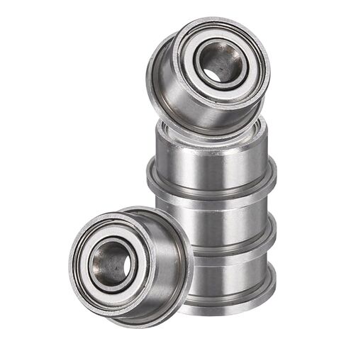 uxcell 10Pcs F604ZZ Flanged Ball Bearings, 4 x 12 x 4mm Double Shielded Chrome Steel Deep Groove Bearing, ABEC5 in Saudi Arabia
