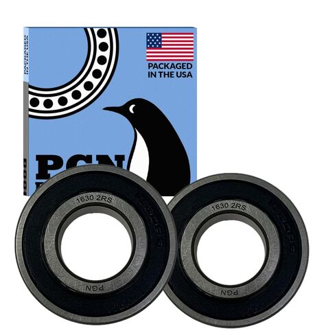 PGN (2 Pack) 1630-2RS Bearing - Lubricated Chrome Steel Sealed Ball Bearing in Saudi Arabia