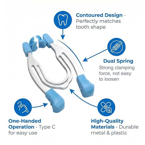 Dental Matrix System Sectional Contoured Matrices Metal Clips Clamps Autoclave Spring Clip Rings(Type C） in Kuwait