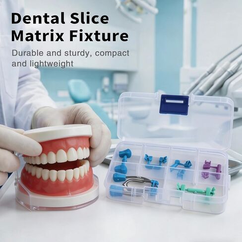 Dental Matrix System Sectional Contoured Matrices Metal Clips Clamps Autoclave Spring Clip Rings(Type C） in Kuwait