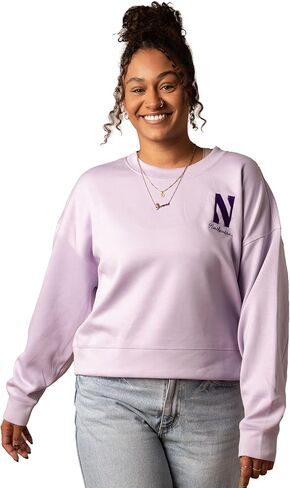 Fan Girl Women’s Northwestern Women’s Sweatshirt, Super Soft Wildcats Ladies Modal Crewneck, Purple, Sizes S-2XL in Saudi Arabia