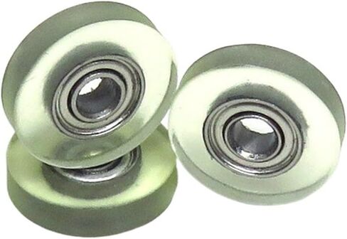 5 قطع 12 مللي متر القطر الخارجي بكرات مغلفة بالبولي يوريثين الصغيرة مع محامل 683Z 3x12x3 مللي متر PU68312-3 بكرات خزانة مطلية بالبولي يوريثان 3*12*3 in Kuwait