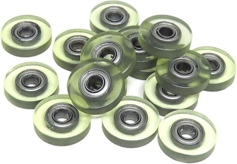 5 قطع 12 مللي متر القطر الخارجي بكرات مغلفة بالبولي يوريثين الصغيرة مع محامل 683Z 3x12x3 مللي متر PU68312-3 بكرات خزانة مطلية بالبولي يوريثان 3*12*3 in Kuwait