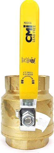 3" Brass Ball Valve Female Threaded IPS Full Port Irrigation Water Valves Yellow Mechanical Lever Handle Inline Steam Oil ASME B 16.33 150 WSP 600 WOG Supplies Hot Cold Pipes CSA Approved in Saudi Arabia