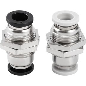 PM-8 Tracheal Quick Connector Partition Direct Pneumatic Plugs Through Plate 1Pcs(黑色PM6) in Kuwait