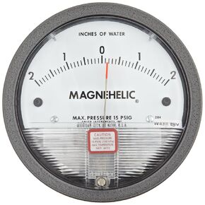 Dwyer® Magnehelic® Differential Pressure Gage, 2304, Zero Center Range: 2-0-2" w.c. in Kuwait