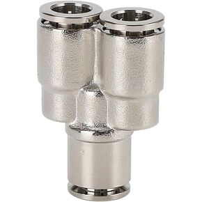 Air Pipe Connector PE-8 Three-Way Pyw8-6 Variable Diameter PU Straight-Through PM Partition PV Elbow All-Copper Quick-Plugs 1Pcs(T-shapedteepe-14) in Kuwait