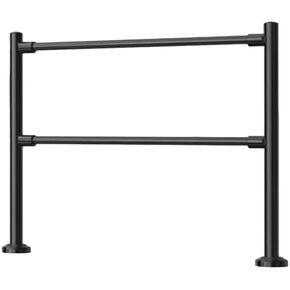 Small Metal Safe Gate for Cashier Counter - One Way Swing Door for Warehouse & Mall Entry - Automatic & Loaded, Black, 100x100cm - Secure Access Solution in Kuwait