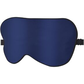 قناع العين من حرير التوت 100% من تي فن للنوم، قناع نوم معتم للرجال والنساء، قناع عين ناعم للنوم مع حزام قابل للتعديل، غطاء عين معصوب العينين للسفر/النوم الليلي، أزرق داكن in Kuwait