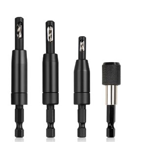 مجموعة رؤوس مثقاب مركزية ذاتية من FIVEPEARS، 3 قطع VIX مع ساق سداسية 1/4 بوصة، 3/32 بوصة، 7/64 بوصة، 1/8 بوصة مجموعة رؤوس مثقاب مركزية للخزانة والباب والمفصلات الدقيقة in Kuwait