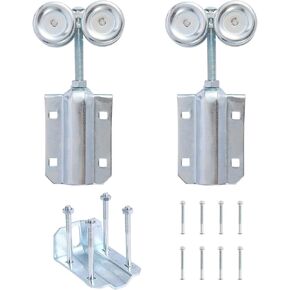 عجلات باب منزلق المسار بعرض 1-3/4 بوصة و2-1/4 بوصة، بكرة باب الحظيرة المنزلقة الخارجية شديدة التحمل أو مجموعة بكرات للأبواب المنزلقة، عبوتان in Kuwait