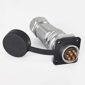 SF20-7 دبوس التوصيل + المقبس مقاوم للماء 4-Hole شفة سريعة الدفع والسحب المعدنية الطيران الدائرية الصناعية in Saudi Arabia
