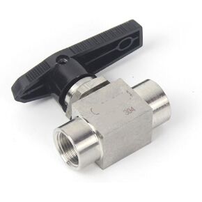 1PCS 1/8" 1/4" 3/8" 1/2" 3/4" 1" BSP/NPT Internal Thread 304 Stainless Steel Two-Way Ball Valve for high Temperature Water, Gas and Oil(3/8",NPT) in Kuwait