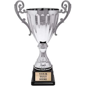 Crown Awards 9.5" Accolade Silver Metal Cup Trophies, Silver Cup Tournament Trophy Prime in Kuwait