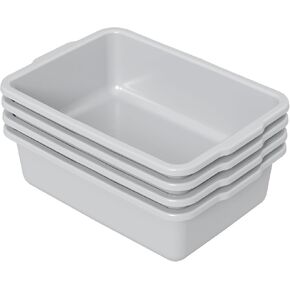 35 L Large Plastic Commercial Bus Tub, 4 Packs Large Bus Box, Gray in Saudi Arabia