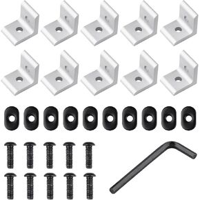 10 عبوات من دعامات الزوايا الداخلية، 15 سلسلة من الألومنيوم بفتحتين 90 درجة دعامة زاوية بزاوية 4040 T للتركيب على شكل فتحة من الألومنيوم المبثوق in Kuwait