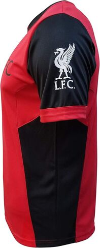 قميص جيرسي لكرة القدم من Icon Sports Men Liverpool مرخص رسميًا -01 كبير أسود in Kuwait