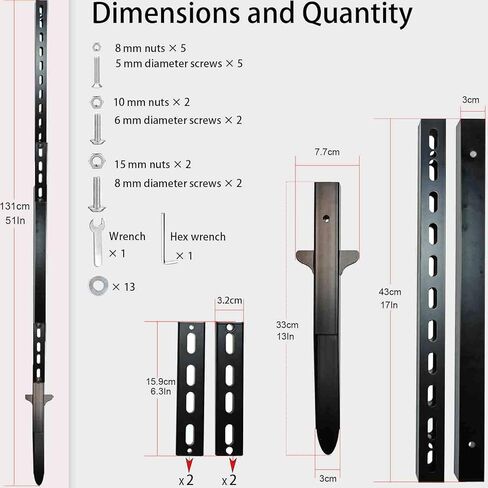 2-Pack 52-Inch Heavy Duty Metal Sign Posts for Outdoor Yard, Parking, Garage & Real Estate – Rust & Wind Resistant, Fits 10–18" Signs in Saudi Arabia