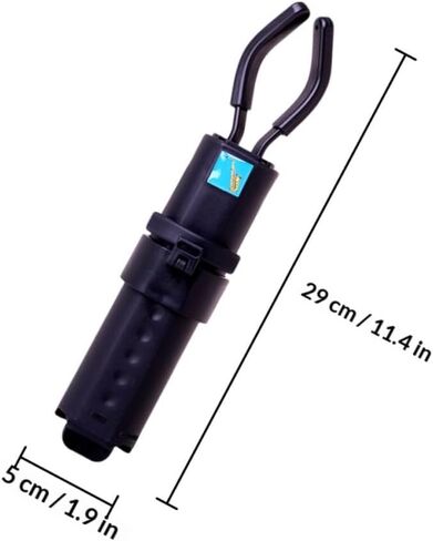 TOYANDONA Foldable Alto Saxophone Stand Portable Sax Display Rack Black with Blue Case, Lightweight Saxophone Holder for Travel and Practice in Saudi Arabia