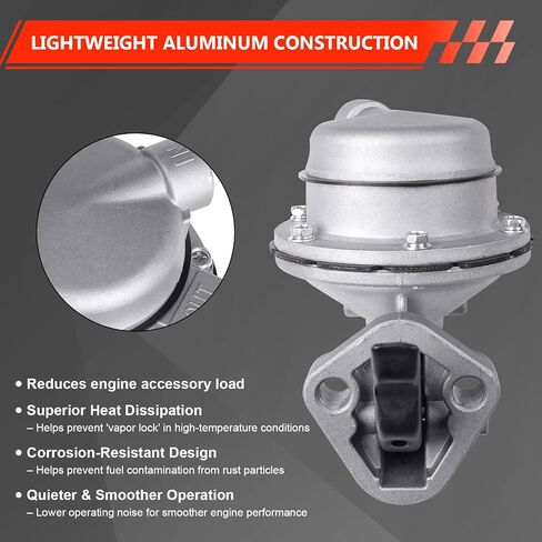مضخة وقود ميكانيكية 35 GPH 7.5–9.5 PSI، تناسب Carter M6624، متوافقة مع محركات Chevy Small Block SBC 305/327/350 V8، مضخة توصيل الوقود الميكانيكية عالية التدفق لتطبيقات GM المكربنة in Kuwait