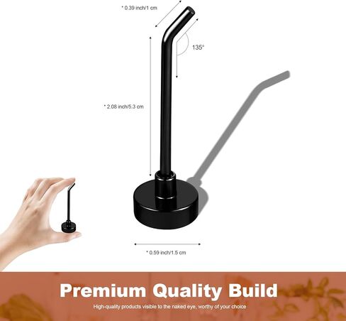 6 قطع خطافات مغناطيسية بوزن 1.7 رطل من خطافات مغناطيس النيوديميوم لمقصورة الرحلات البحرية والثلاجة والمطبخ، بدون خطافات تعليق للحفر، خطاف مغناطيسي أسود طويل للمفاتيح والمناشف وأدوات المطبخ in Kuwait