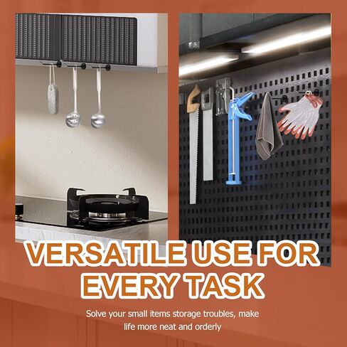 6 قطع خطافات مغناطيسية بوزن 1.7 رطل من خطافات مغناطيس النيوديميوم لمقصورة الرحلات البحرية والثلاجة والمطبخ، بدون خطافات تعليق للحفر، خطاف مغناطيسي أسود طويل للمفاتيح والمناشف وأدوات المطبخ in Kuwait