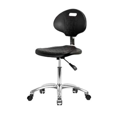 Thomas ECOM TPDHCH-CR-A0-RG Polyurethane Basic Industrial Desk Height Chair Without Arm and with Chrome Base, Glides in Saudi Arabia