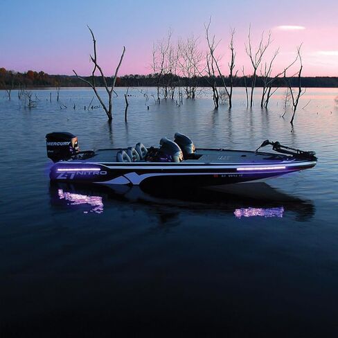 T-H Marine BLUEWATERLED High Output UV Blacklight Kit – 2X 40 Ultraviolet LED Strips with 3M™ Adhesive – Night Fishing Glow Lights for Boats – Waterproof, Wide Beam, 10' Wire in Saudi Arabia