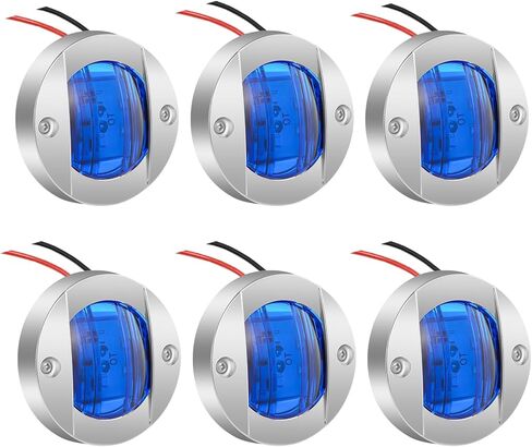3 Inch Round LED Marine Boat Lights, Surface Mount Cabin Deck Courtesy Light, Waterproof Transom Stern Anchor Light for Pontoon Fishing Boat Kayak Yacht Sailboat Navigation Vessels, 6 Pcs White Beam in Saudi Arabia