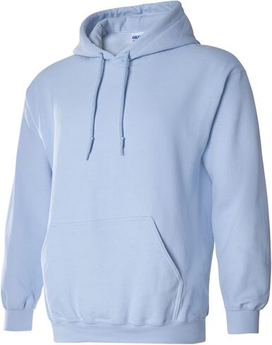Gildan Men's Fleece Hoodie Sweatshirt, Style G18500, Multipack, Glacier Blue, Large in Saudi Arabia